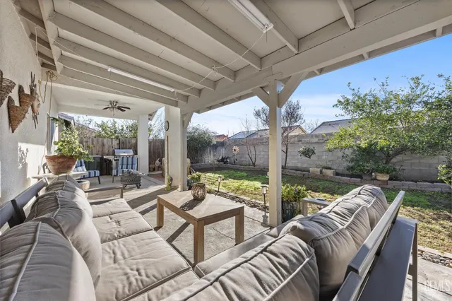 a outdoor living with furniture