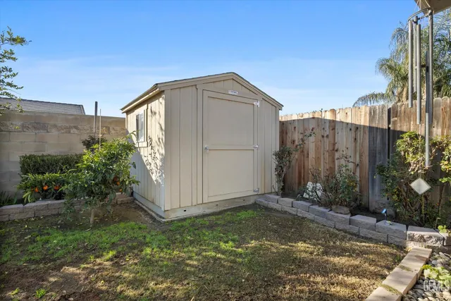 a backyard of a house