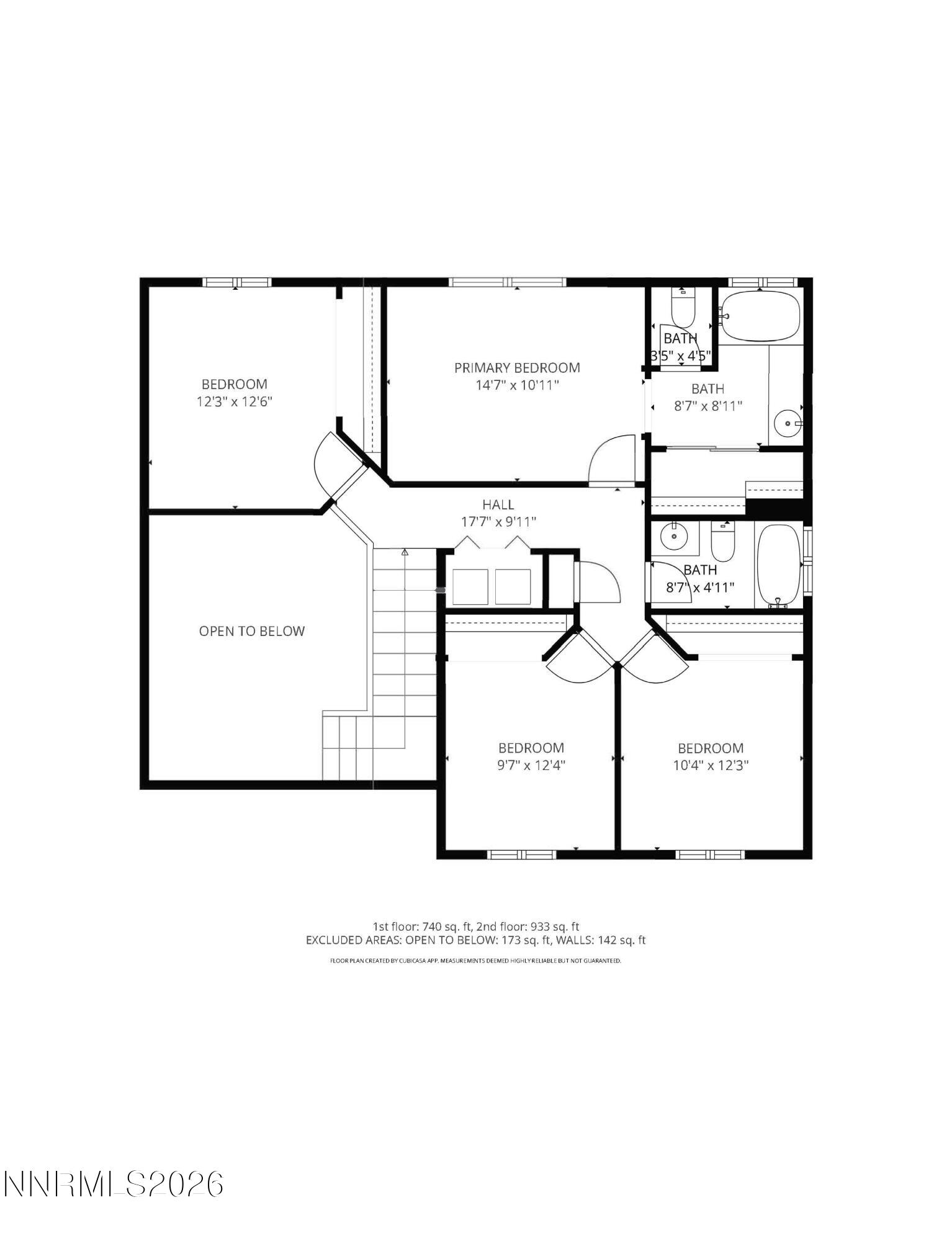 867 Spanish Springs Road Sparks, NV 89434 - Photo 31 of 31 Floorplan measurements floor 2