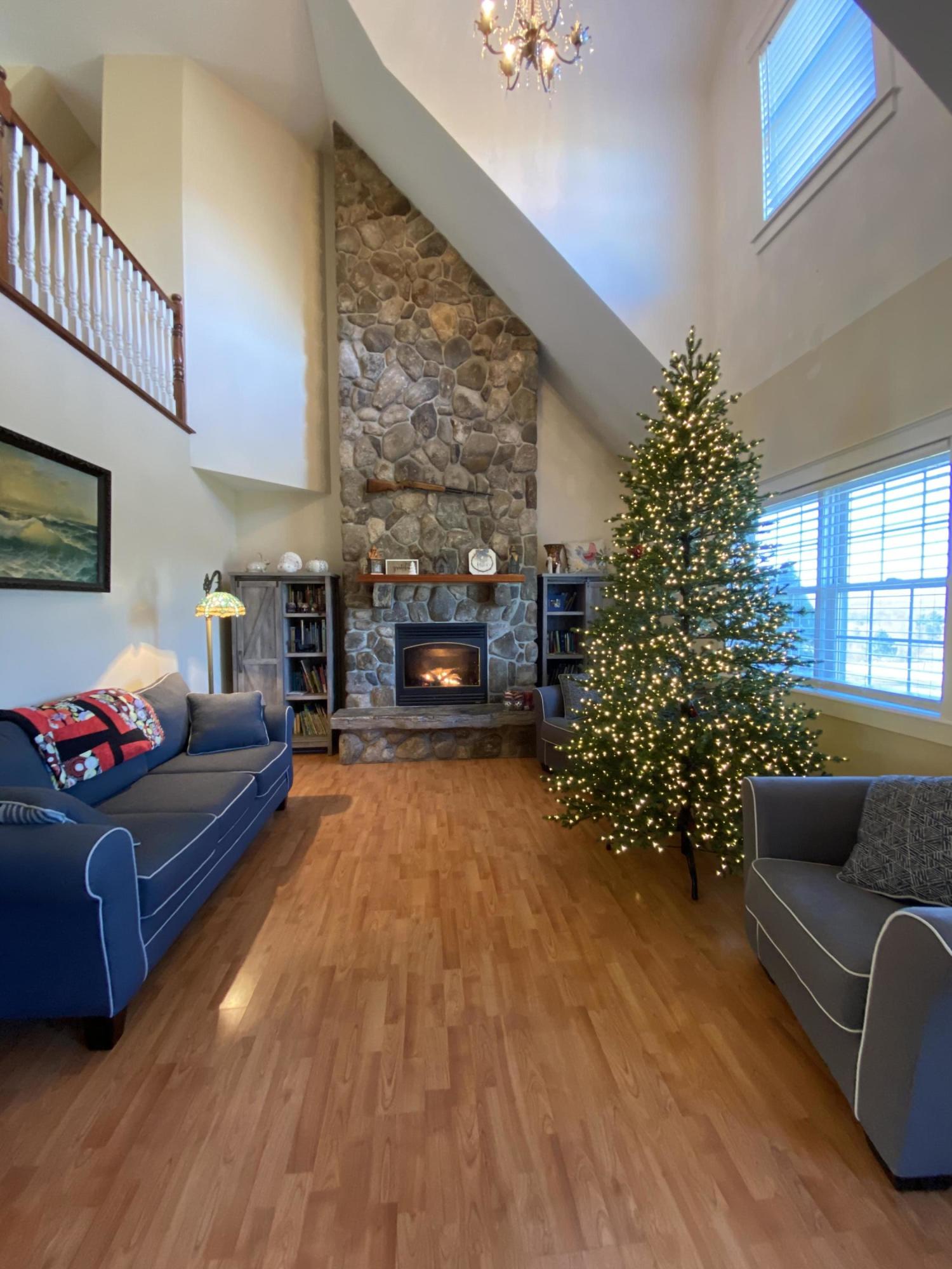 349 Gurneytown Road Appleton, ME 04862 - Photo 16 of 33 Fieldstone gas fireplace in Living room