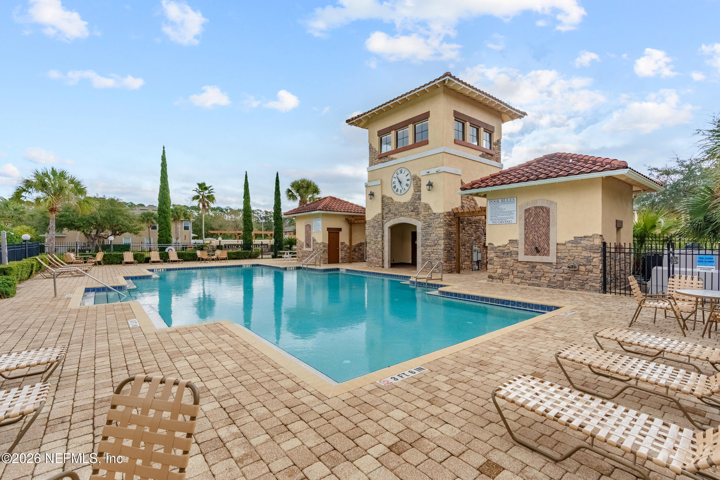 127 Crete Court St. Augustine, FL 32084 - Photo 32 of 33 a view of a house with swimming pool and sitting area