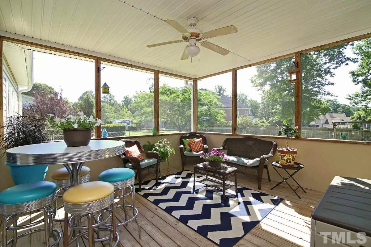2932 Old Crews Road Raleigh, NC 27616 - Photo 9 of 25 Screened in "outdoor living" porch!
