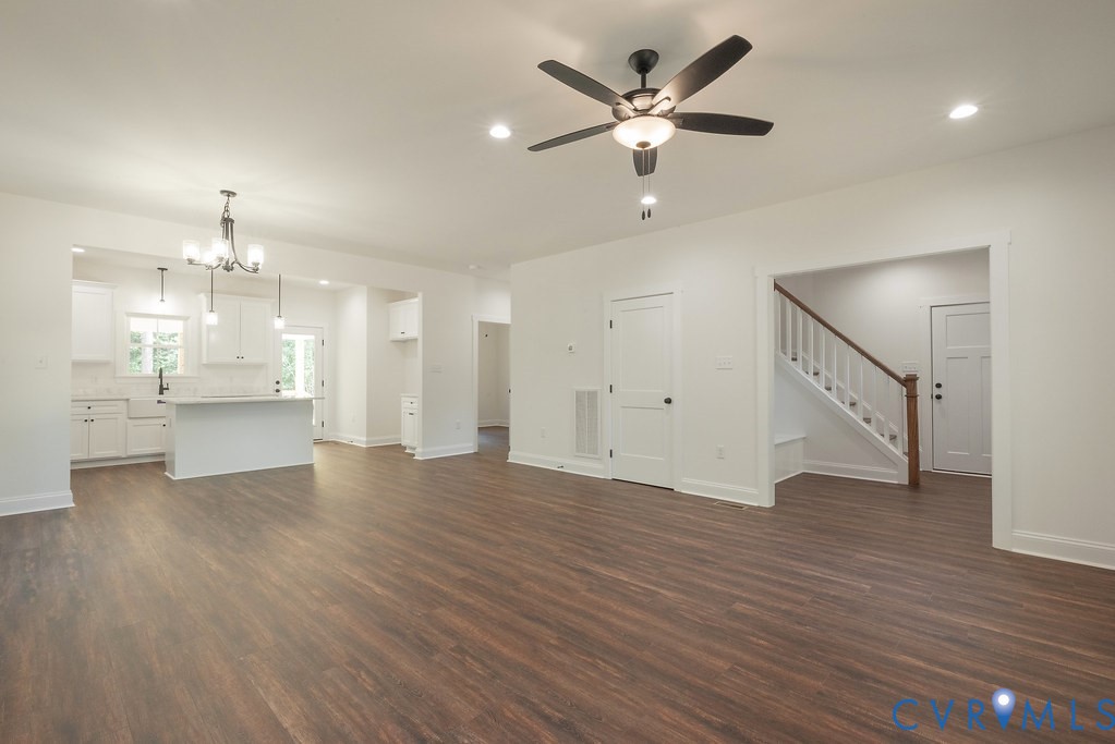 3844 Maidens Road Powhatan, VA 23139 - Photo 14 of 49 Unfurnished living room featuring recessed lightin
