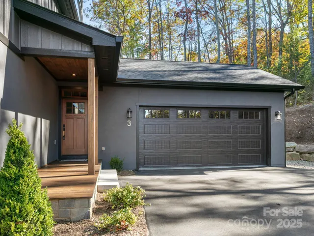 a side view of a house