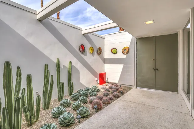 a front view of a house with entryway