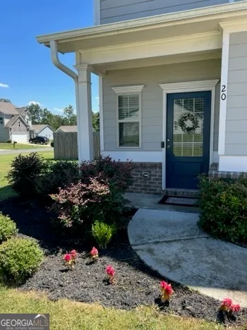 a front view of a house