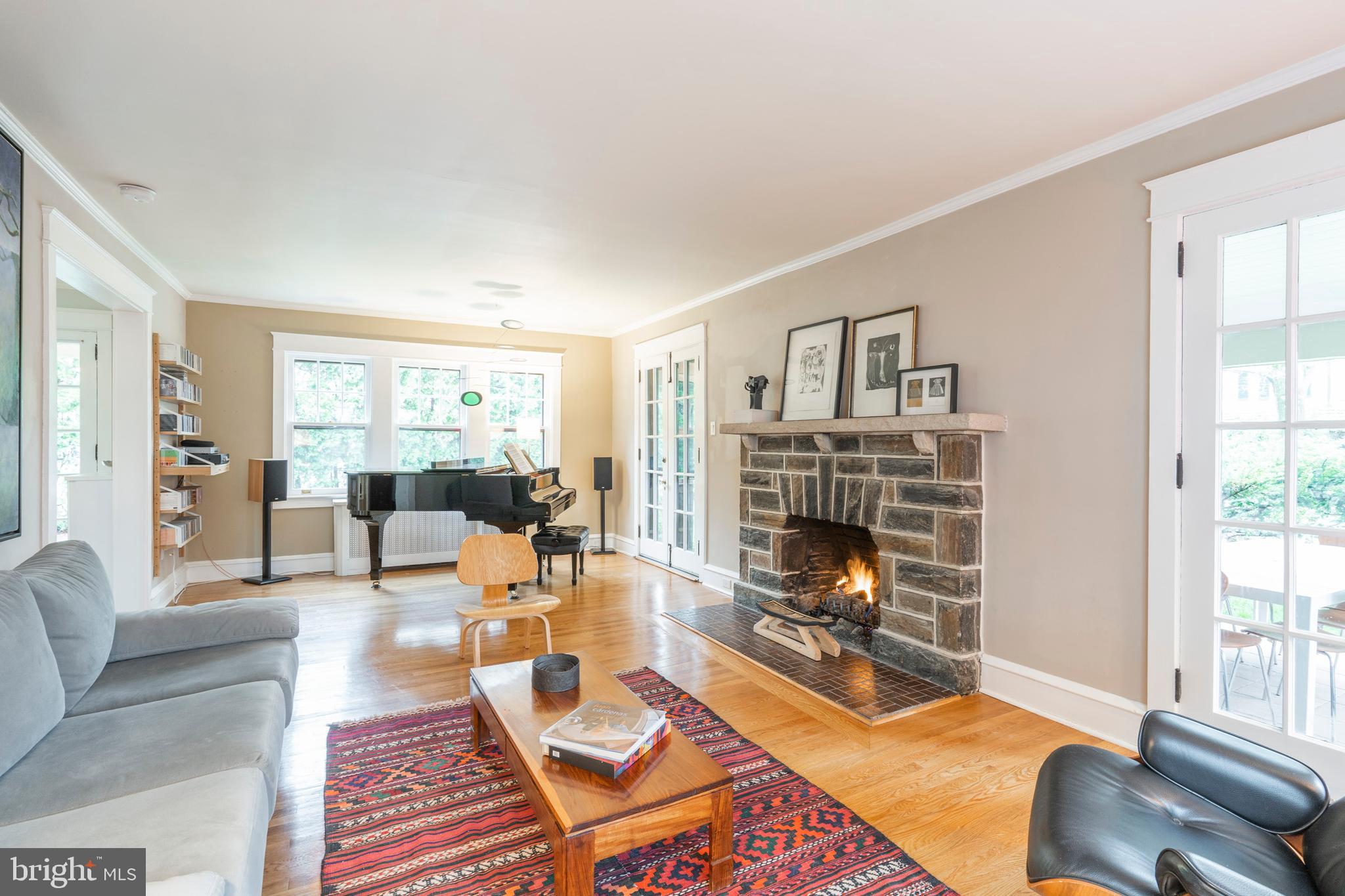 307 Hamilton Road Wynnewood, PA 19096 - Photo 7 of 48 Living Room Spacious Enough for a Baby Grand Piano