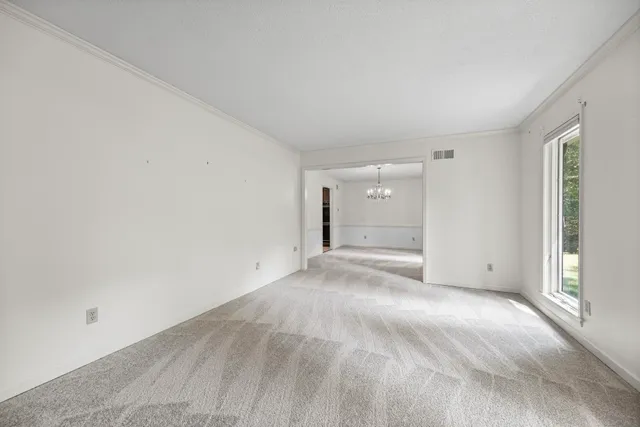 a view of an empty room