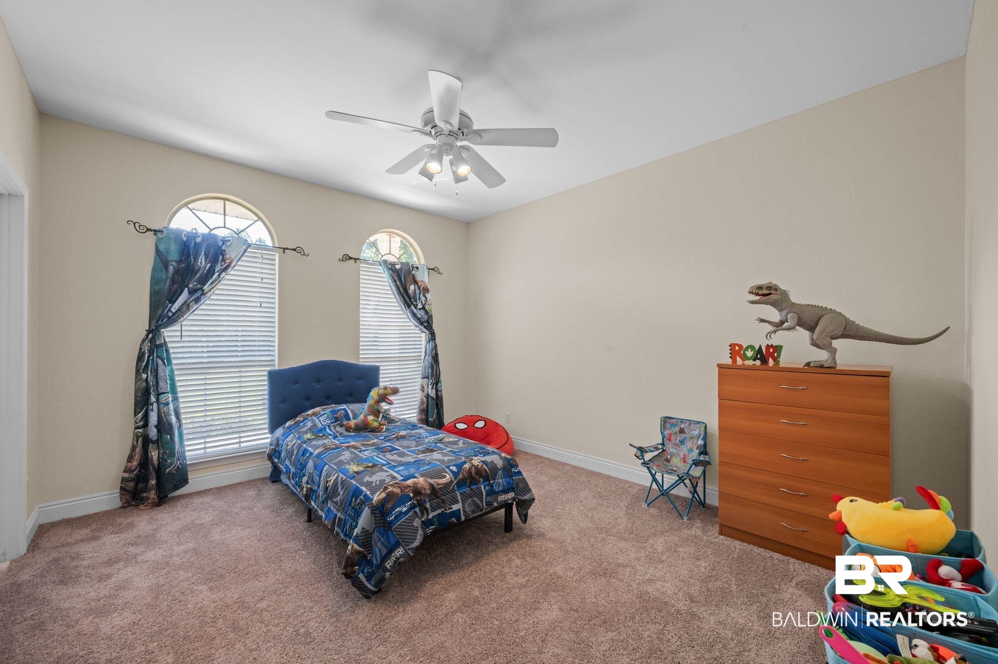 48513 Phillipsville Road Bay Minette, AL 36507 - Photo 27 of 50 Carpeted bedroom with baseboards and ceiling fan