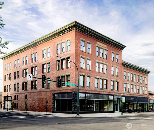 a front view of a building