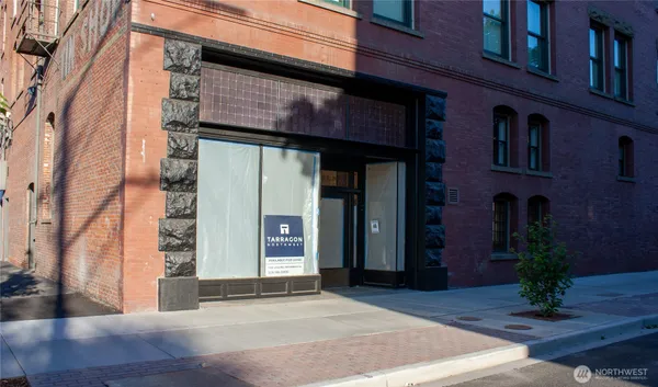 a view of entrance front of building