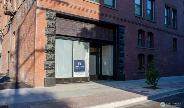 a view of entrance front of building