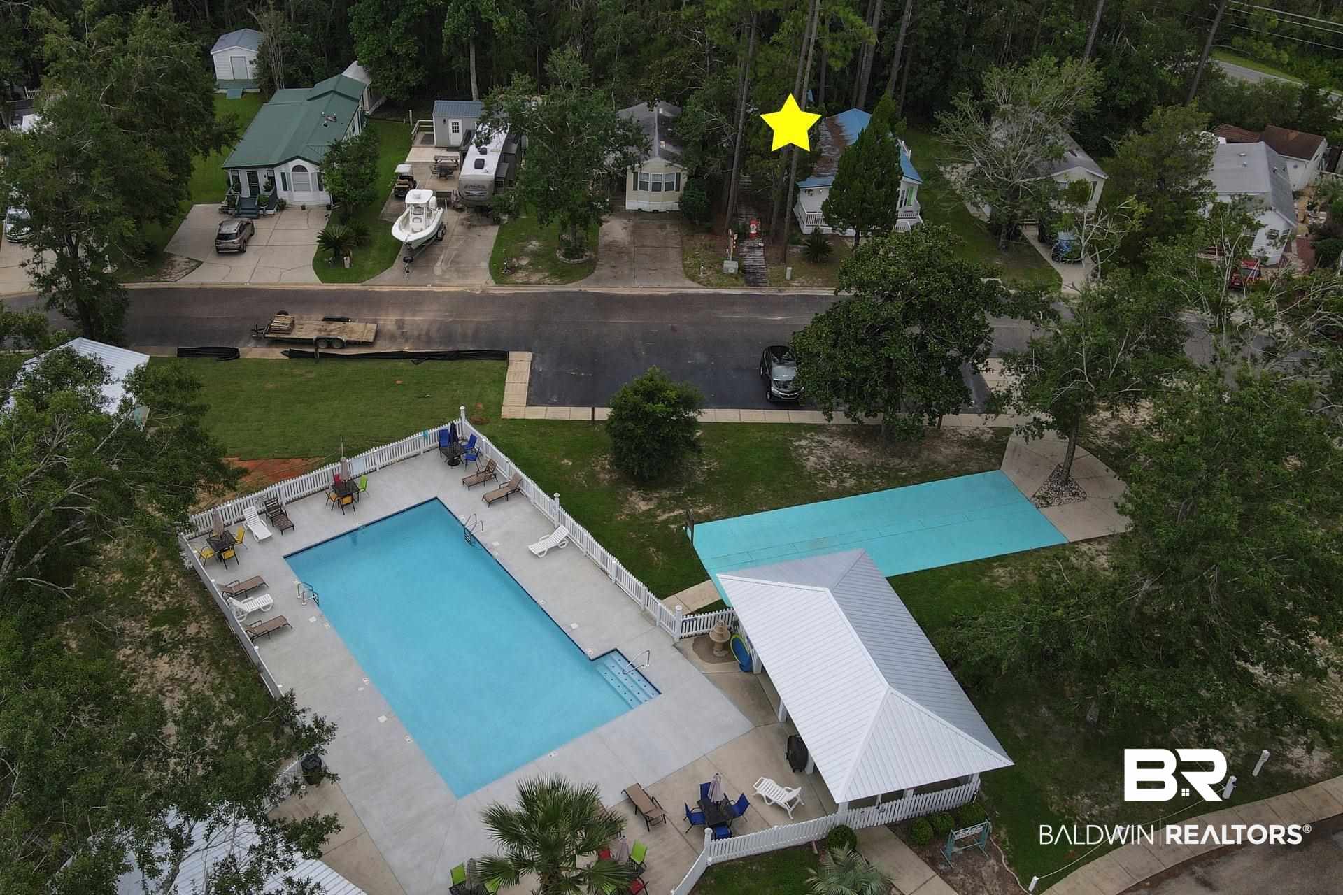 24711 County Road 20, Unit A6 Elberta, AL 36530 - Photo 20 of 23 Arial of Pool to Home