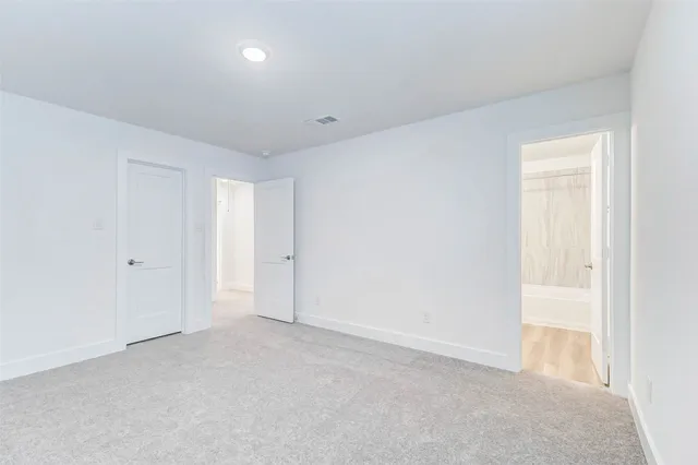 a view of an empty room