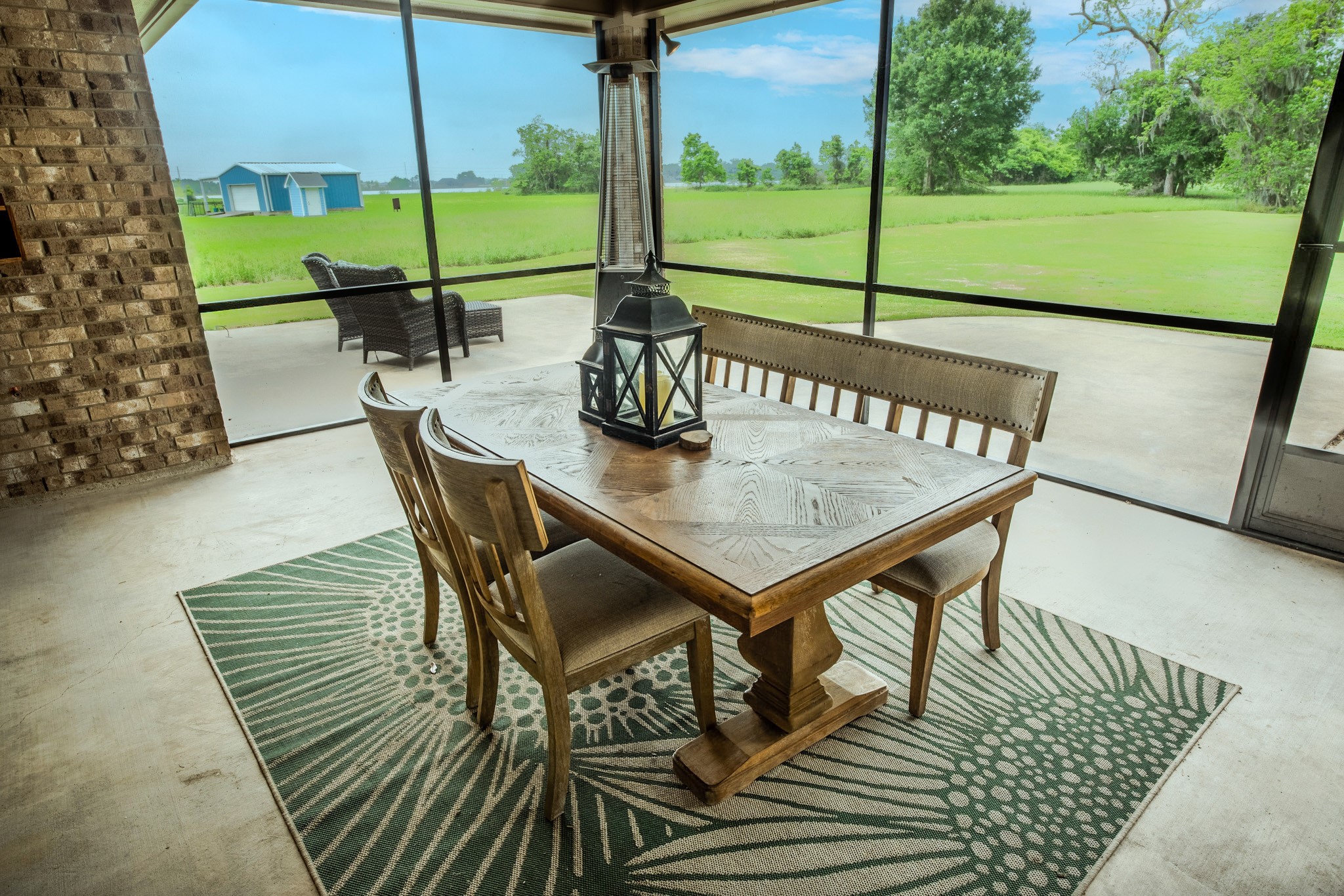 544 Wagon Wheel Trail Angleton, TX 77515 - Photo 26 of 45 Unwind in the evenings on the peaceful screened in patio