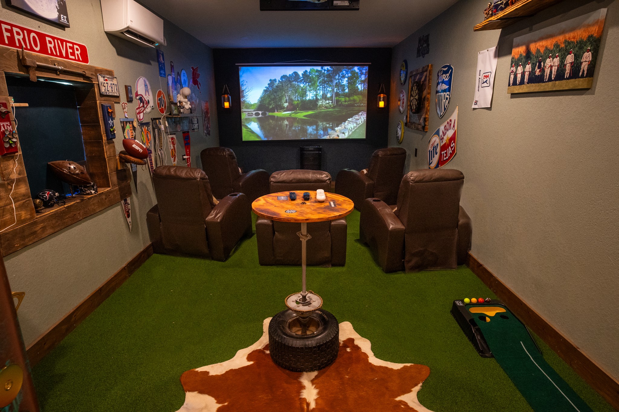 544 Wagon Wheel Trail Angleton, TX 77515 - Photo 34 of 45 Cozy family movie room with its own mini-split A/C for comfort