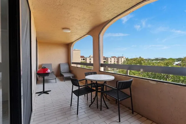 a view of a outdoor seating area