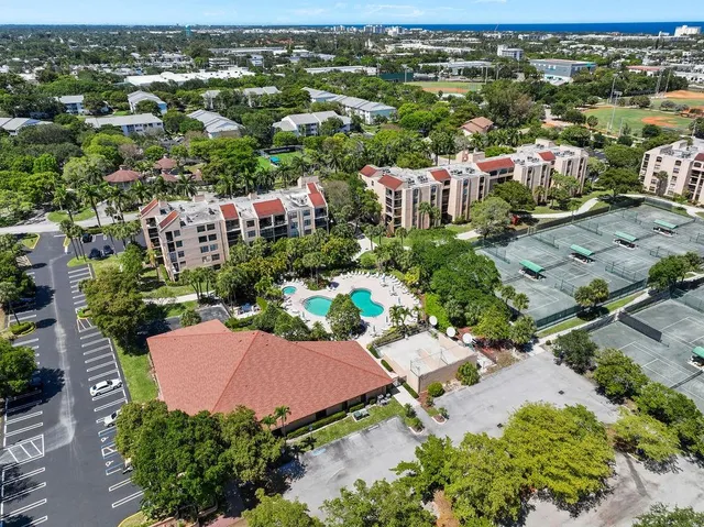 an aerial view of multiple house