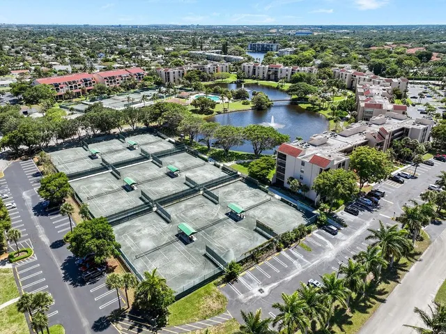 an aerial view of a city with lots of residential buildings