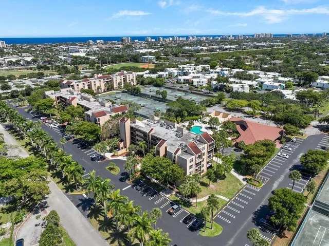 an aerial view of a city with lots of residential buildings