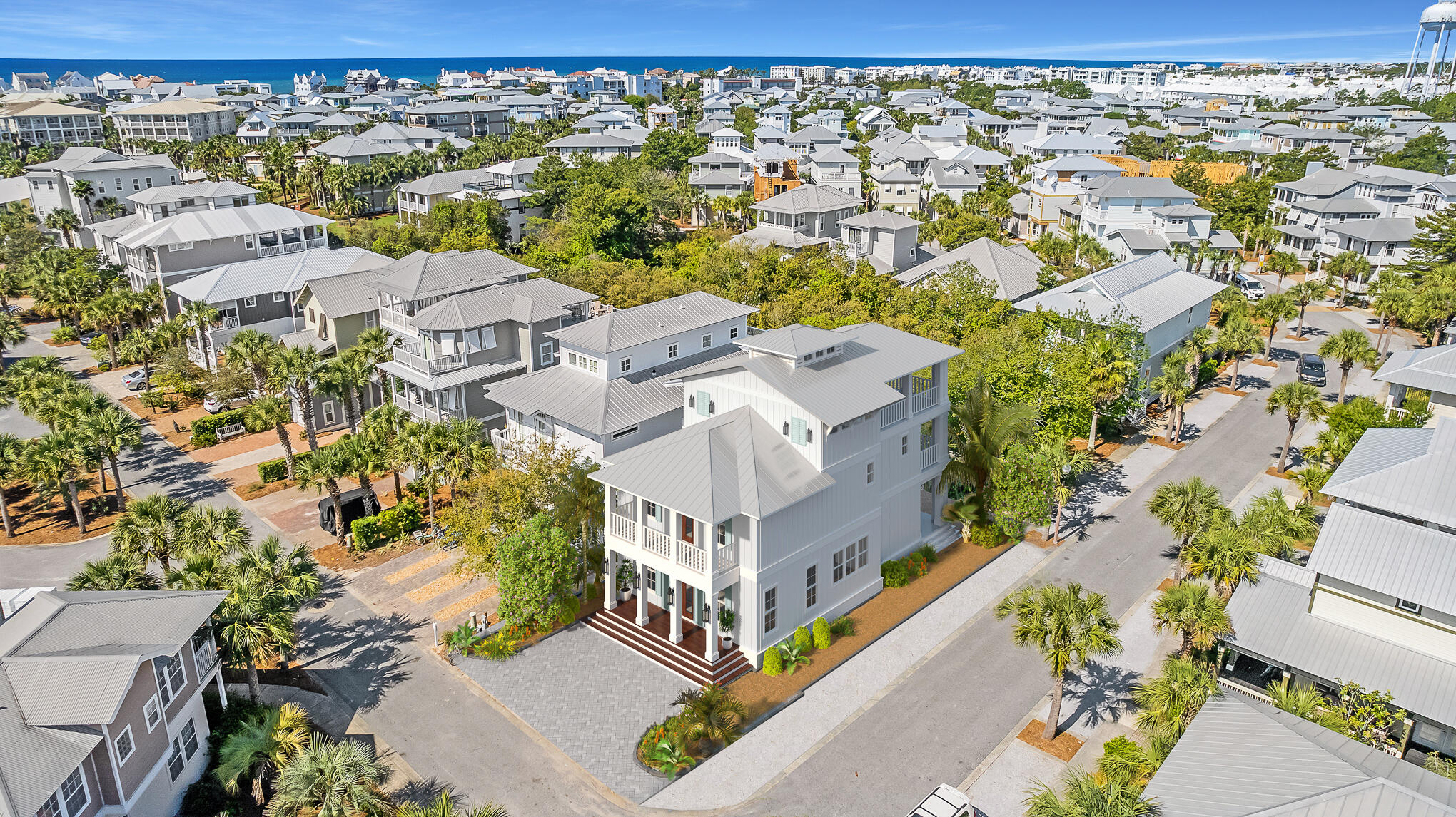 55 Beachcomber Ln Inlet Beach Inlet Beach, FL 32461 - Photo 4 of 38 an aerial view of residential houses with outdoor space