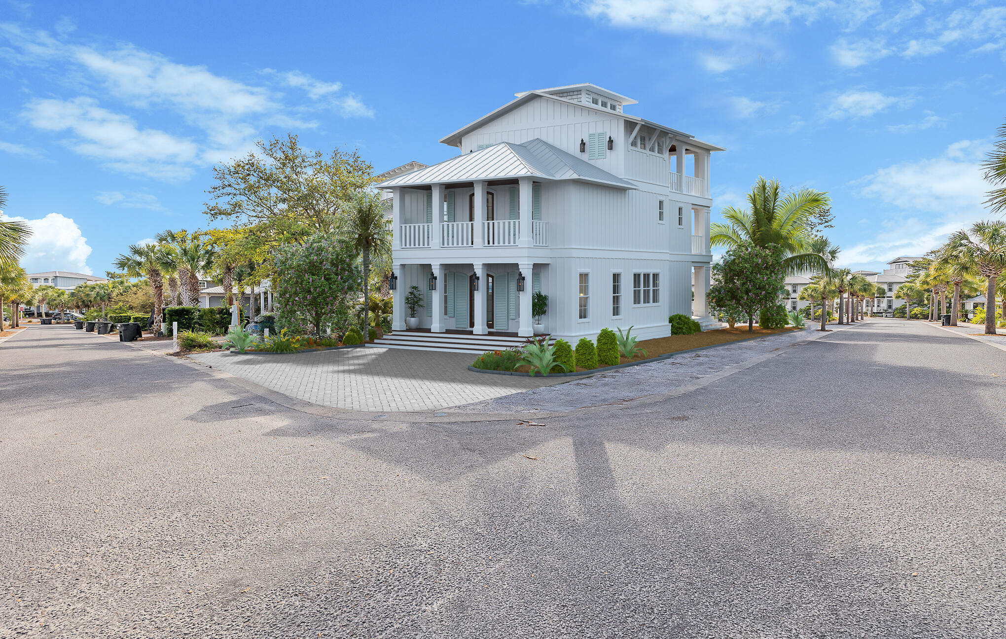 55 Beachcomber Ln Inlet Beach Inlet Beach, FL 32461 - Photo 5 of 38 a front view of a house with a garden