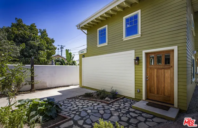 a view of a house with a door