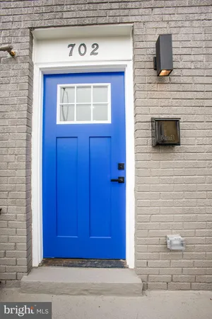 a view of front door of house