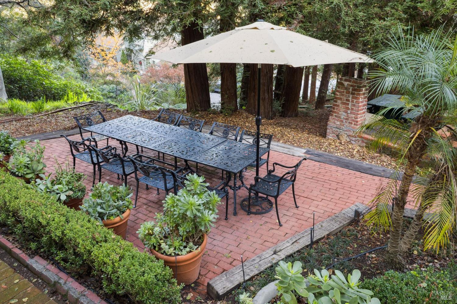 42-50 Grove Street San Rafael, CA 94901 - Photo 47 of 52 Grounds-dining under the redwoods
