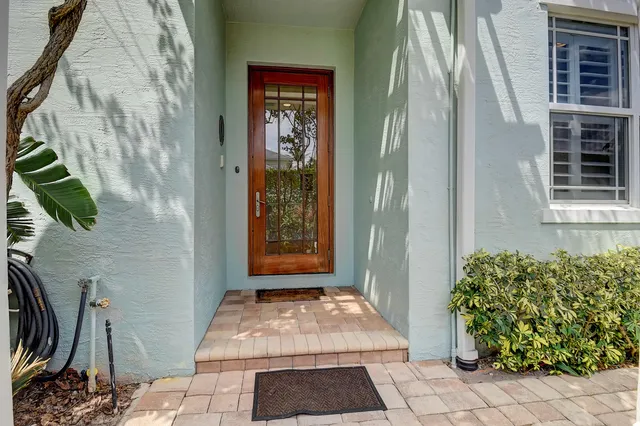 a view of a entryway door of the house