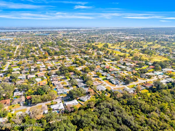 a view of city and ocean