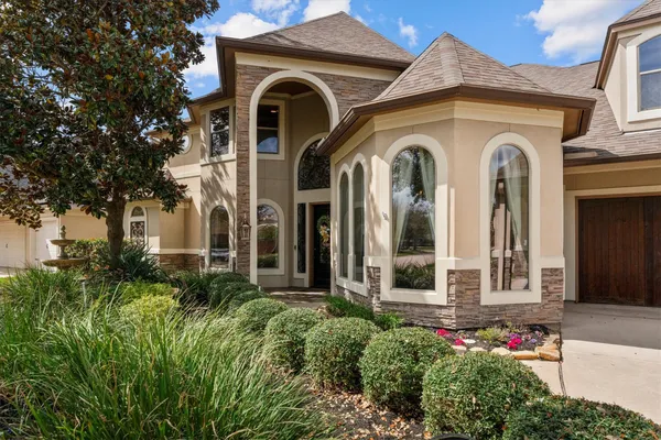 a front view of a house
