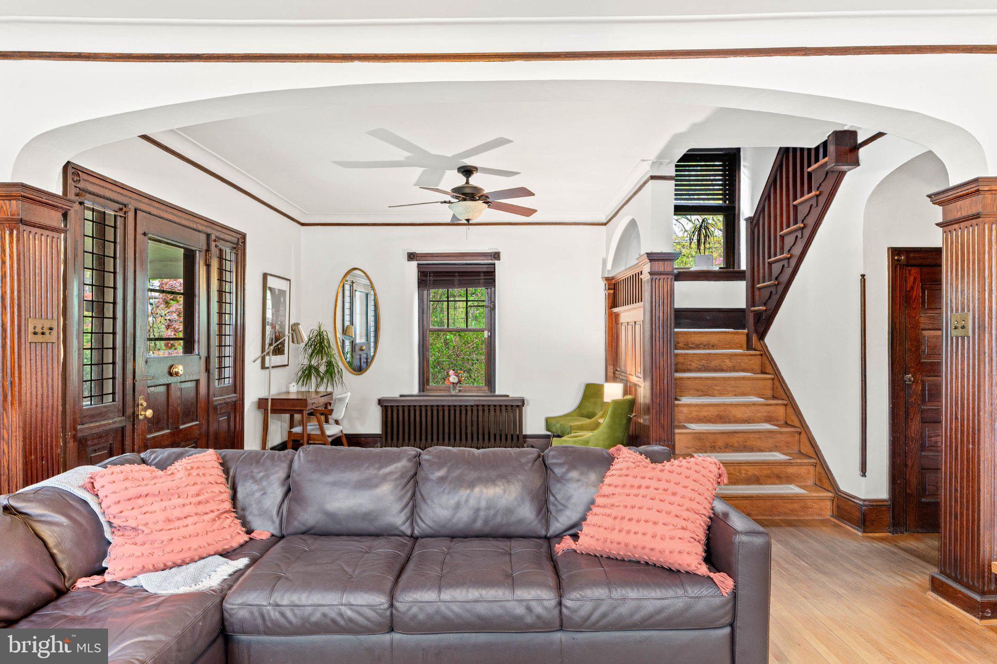 7602 Spring Avenue Elkins Park, PA 19027 - Photo 11 of 50 a living room with furniture and wooden floor