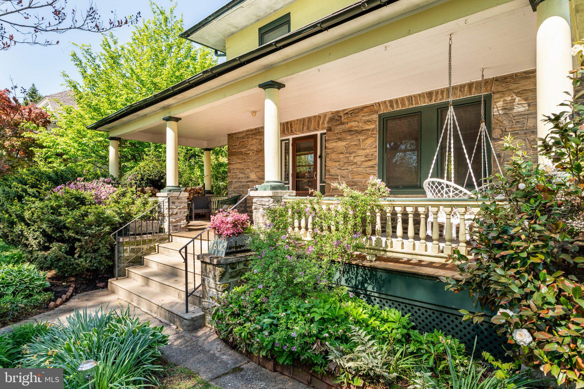 7602 Spring Avenue Elkins Park, PA 19027 - Photo 3 of 50 a view of porch with a bench