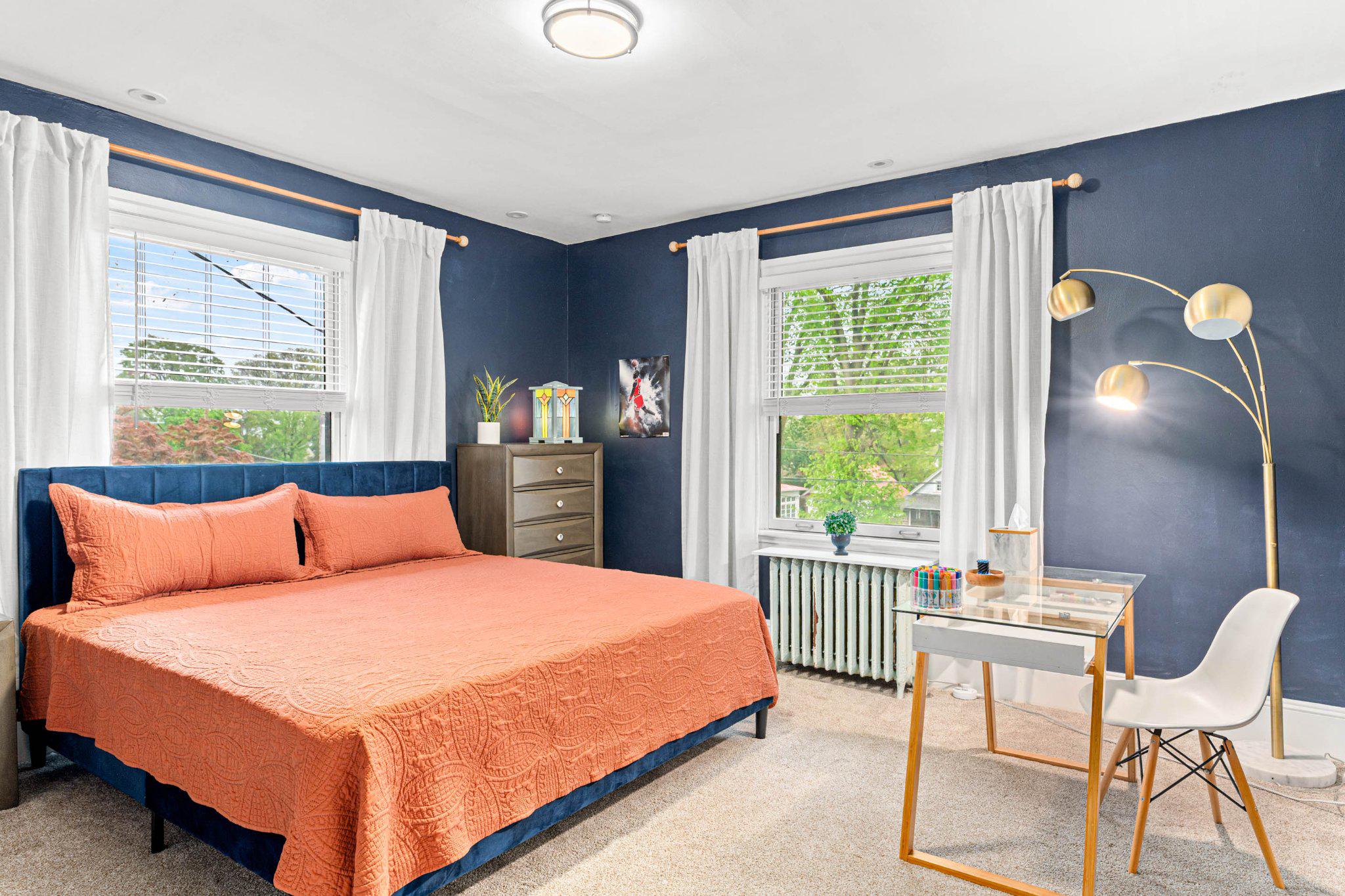 7602 Spring Avenue Elkins Park, PA 19027 - Photo 32 of 50 a bedroom with a bed and a table