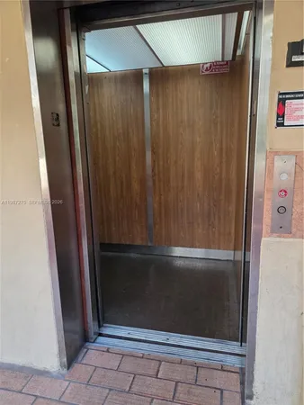a view of an front door