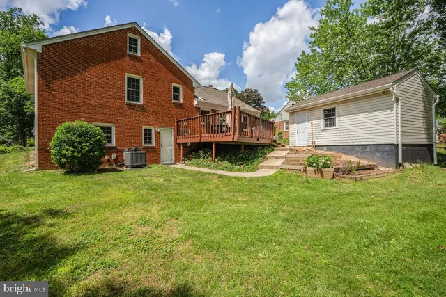 a house view with a garden space