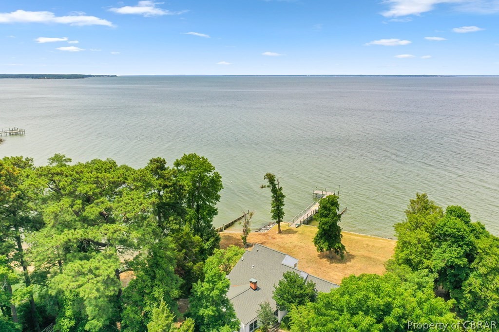 1 Cabin Road Lottsburg, VA 22511 - Photo 8 of 50 Bird's eye view featuring a water view
