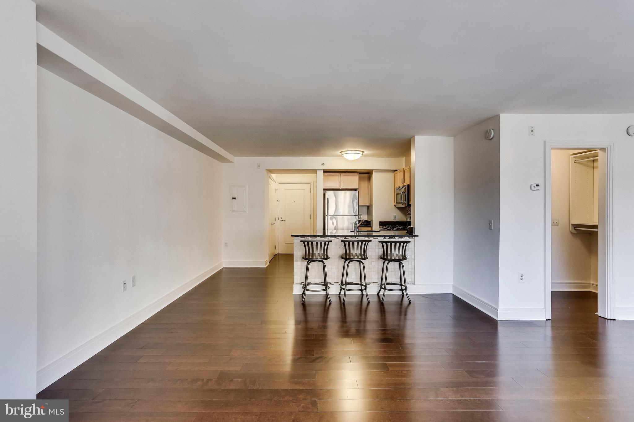 800 4th Street Southwest, Unit N111 Washington, DC 20024 - Photo 13 of 35 a view of dining room with furniture and wooden floor
