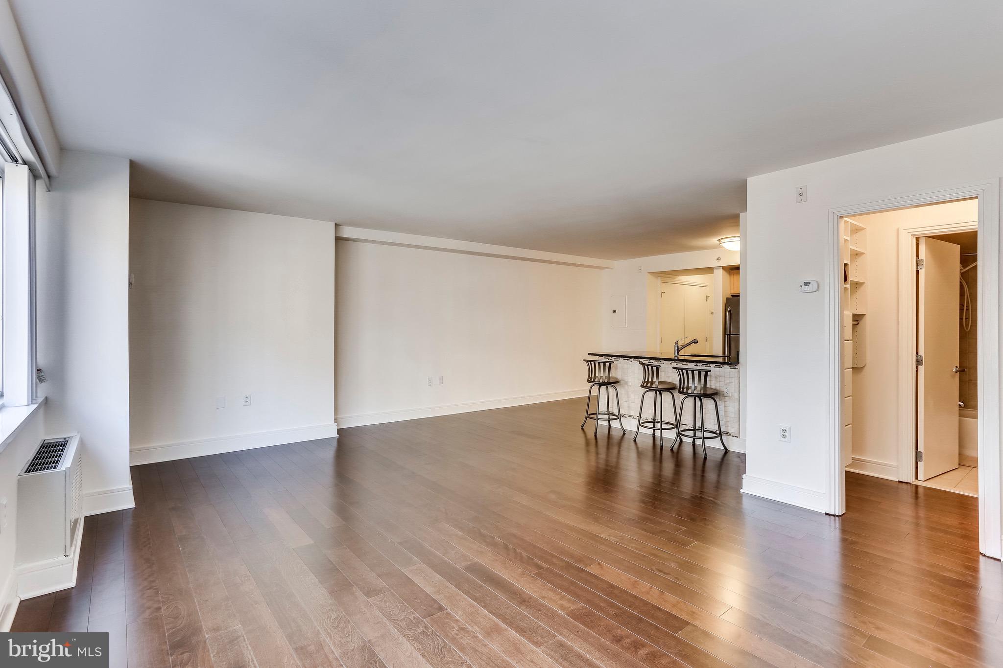 800 4th Street Southwest, Unit N111 Washington, DC 20024 - Photo 16 of 35 a view of a room with wooden floor table and chairs