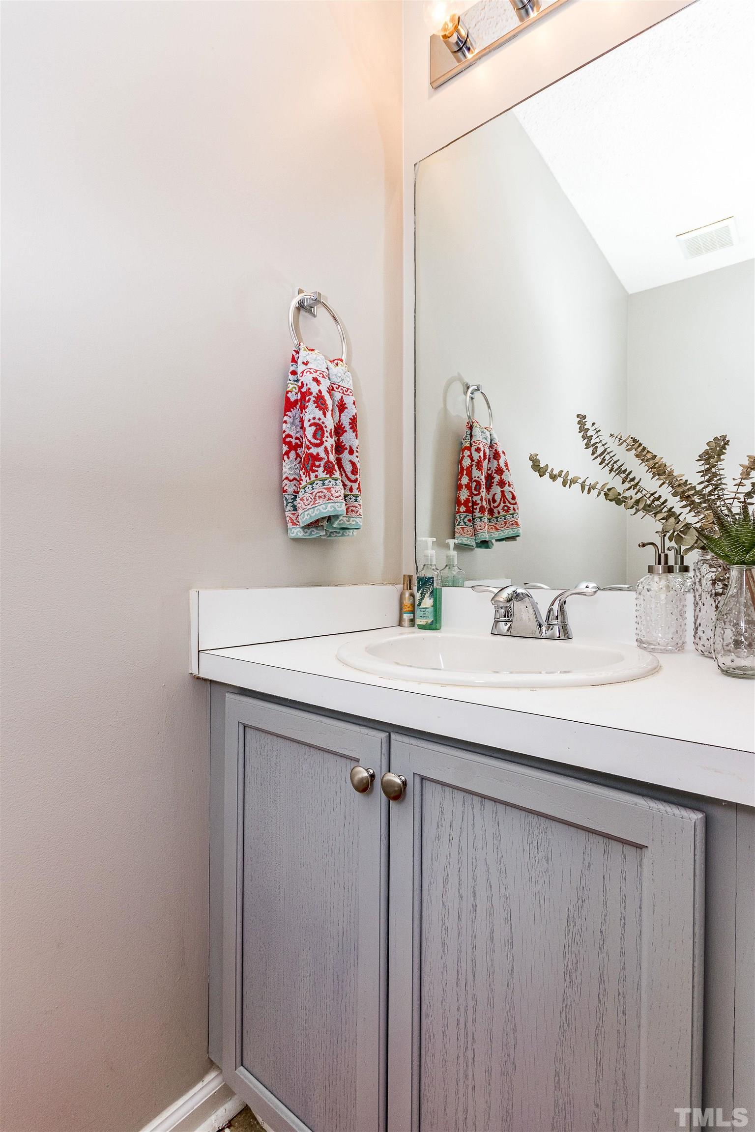 107 Ridge Lake Drive Apex, NC 27539 - Photo 12 of 27 a bathroom with a sink and a mirror