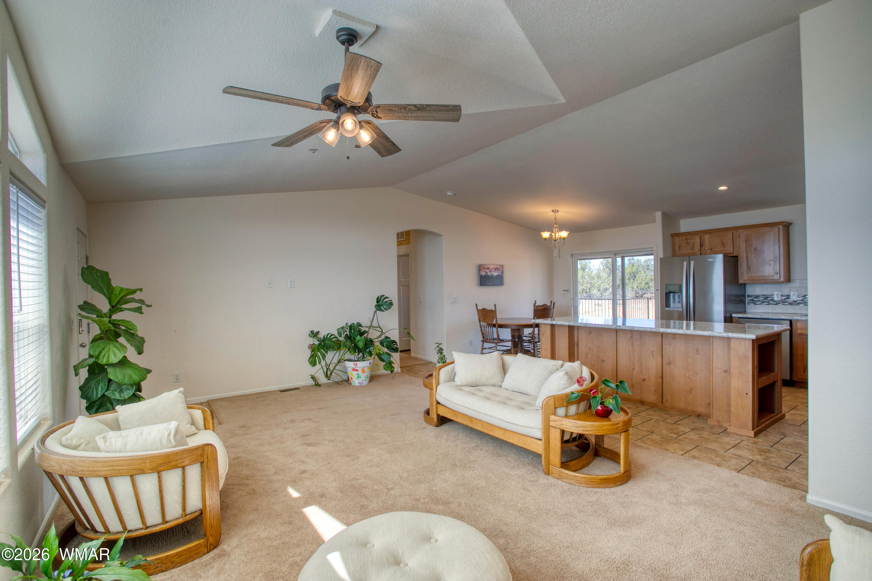 3869 Petersen Road Snowflake, AZ 85937 - Photo 4 of 29 a living room with furniture and a potted plant