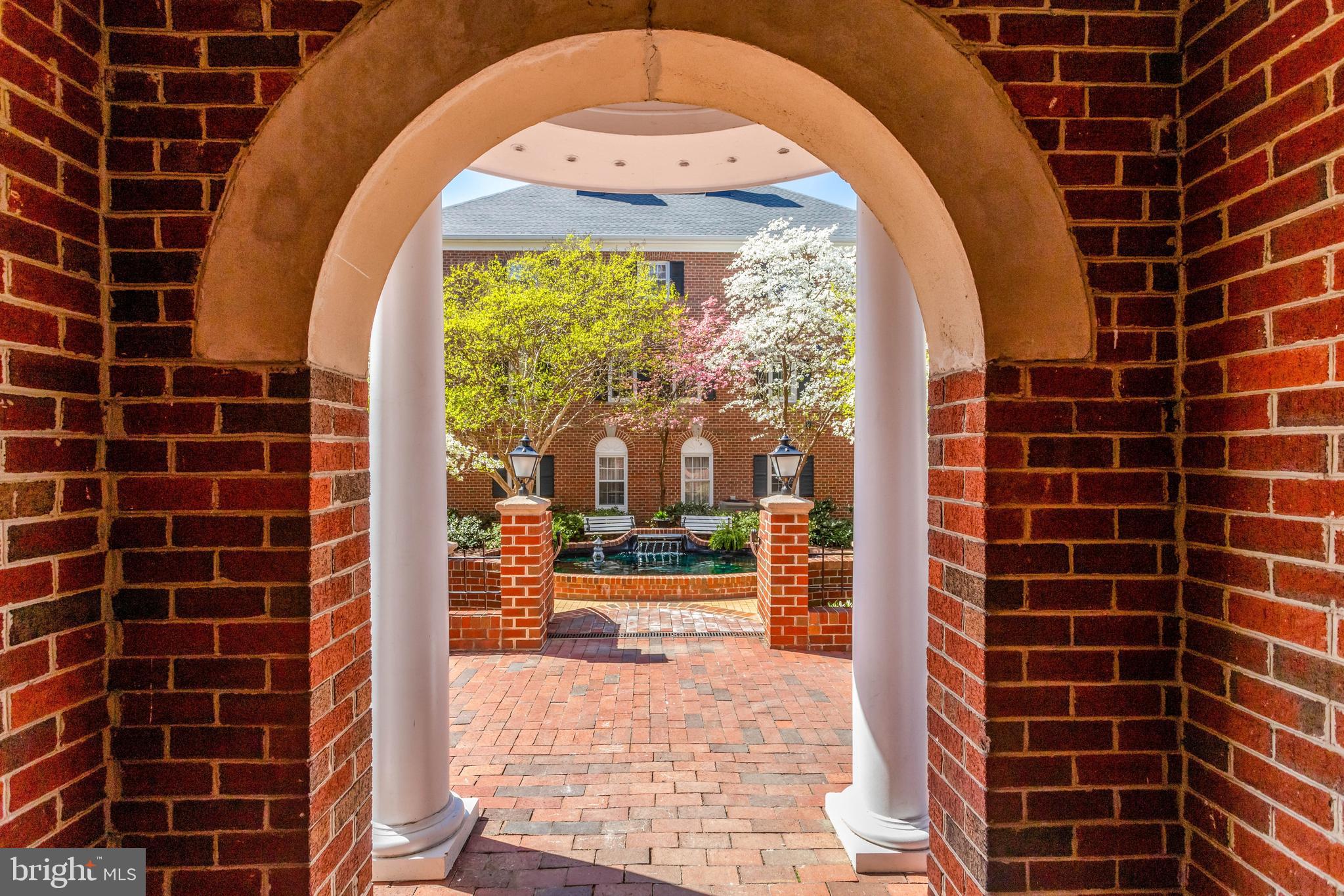 402 2nd Street Alexandria, VA 22314 - Photo 50 of 90 Courtyard setting, arched halls and fountains .