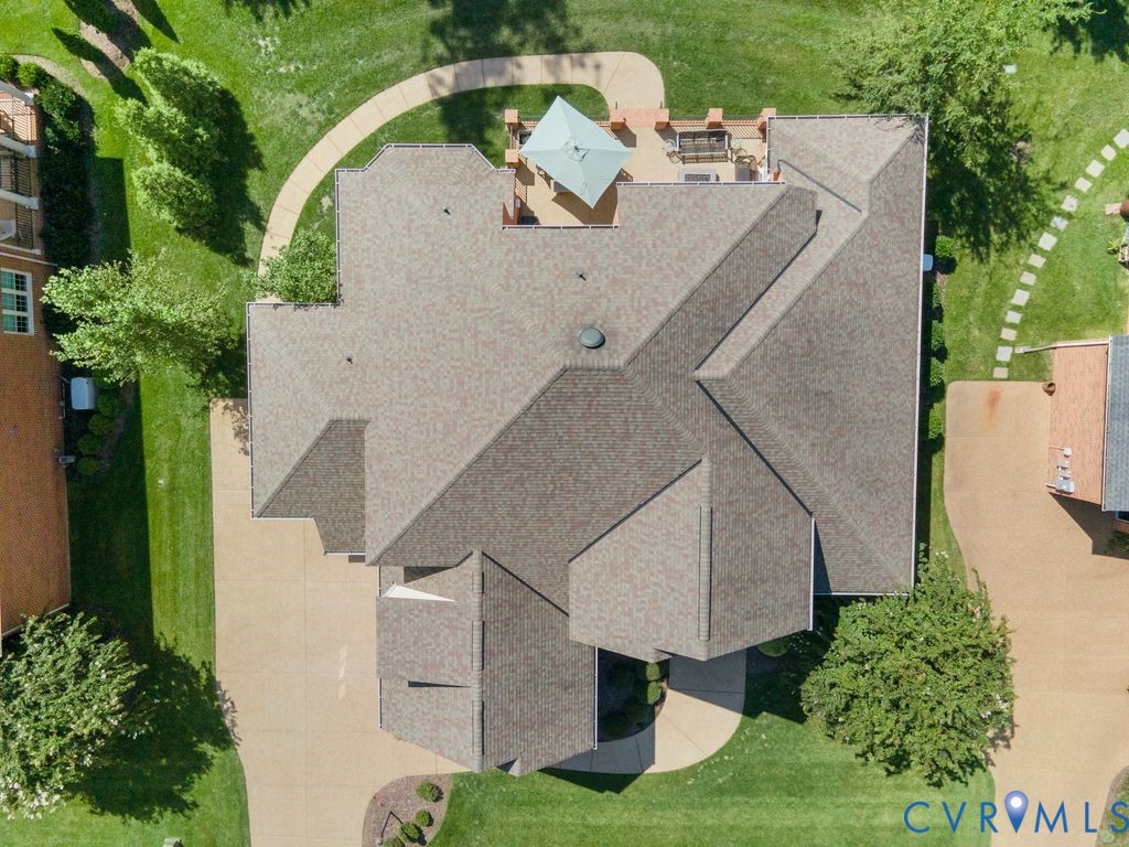 850 Elmslie Lane Manakin-Sabot, VA 23103 - Photo 45 of 48 an aerial view of a house with garden space and street view