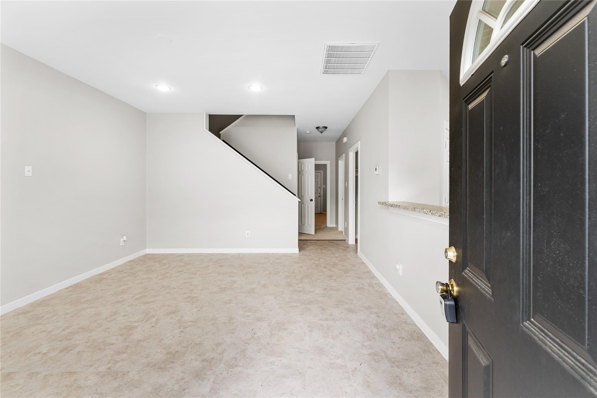 9610 Buffum Street, Unit B Houston, TX 77051 - Photo 4 of 25 a view of hallway with stairs
