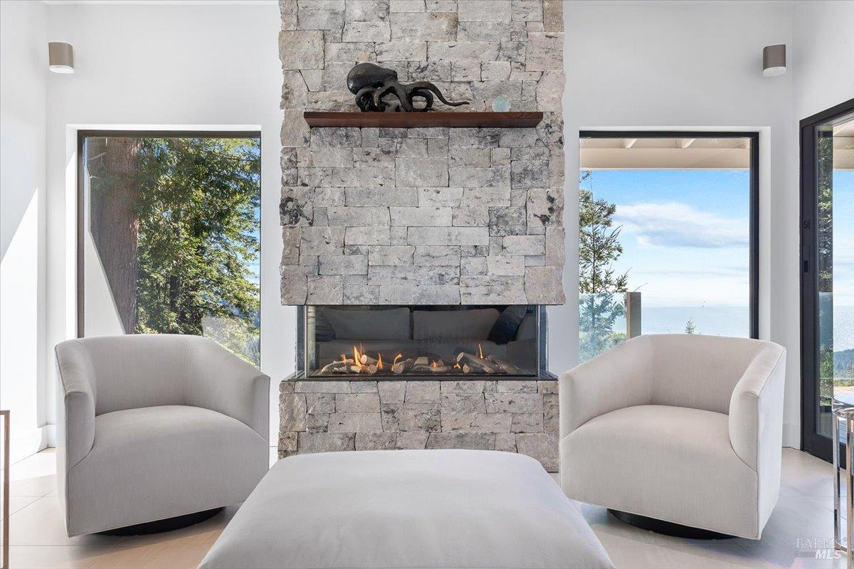 3100 Muniz Ranch Road Jenner, CA 95450 - Photo 23 of 62 Stoneclad Fireplace