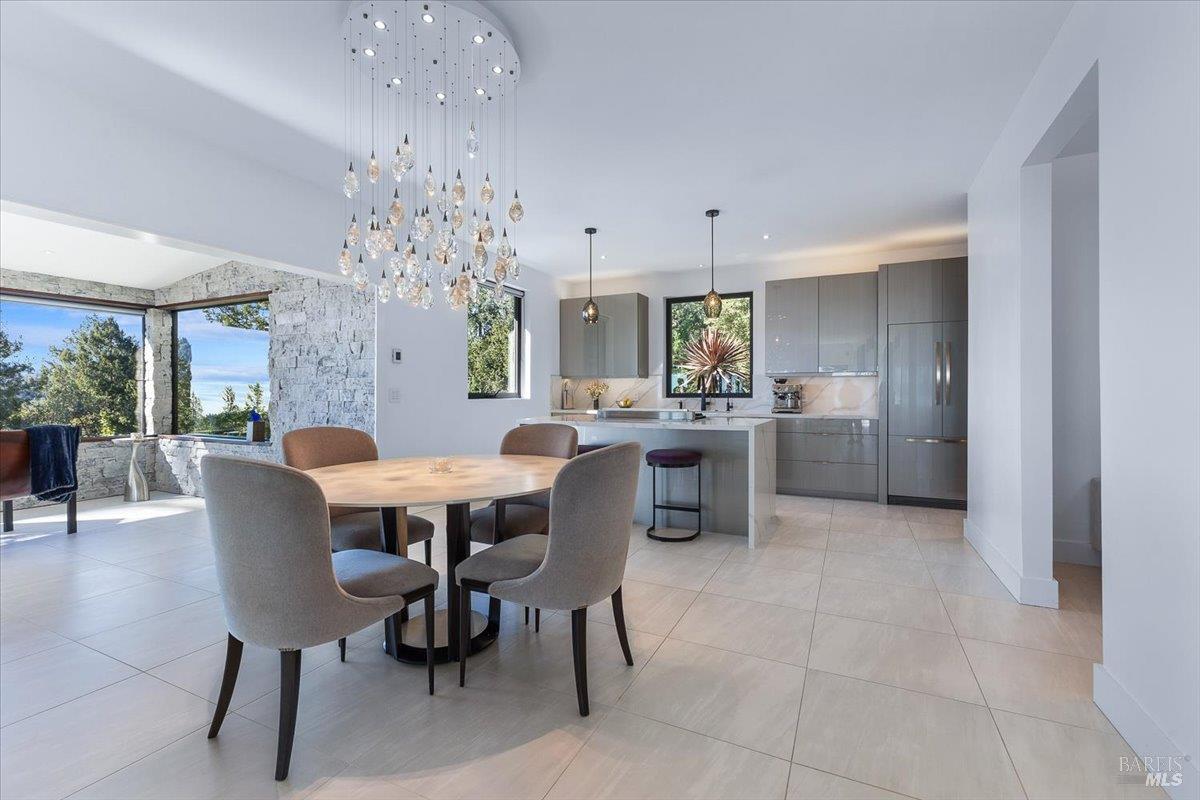 3100 Muniz Ranch Road Jenner, CA 95450 - Photo 62 of 62 Open floorplan with enclosed sunroom to the left and lounge to the right.