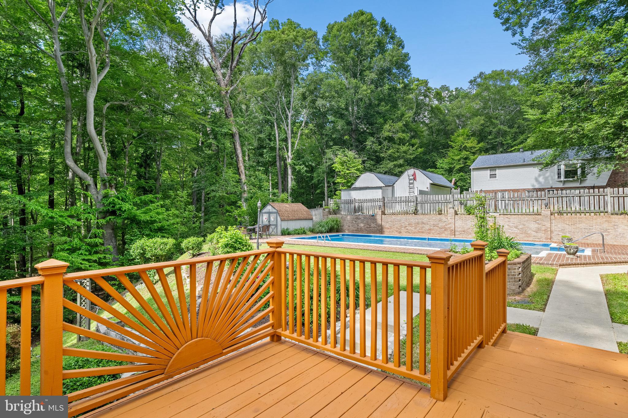 5420 Well Spring Road La Plata, MD 20646 - Photo 46 of 63 Deck Overlooking the Pool