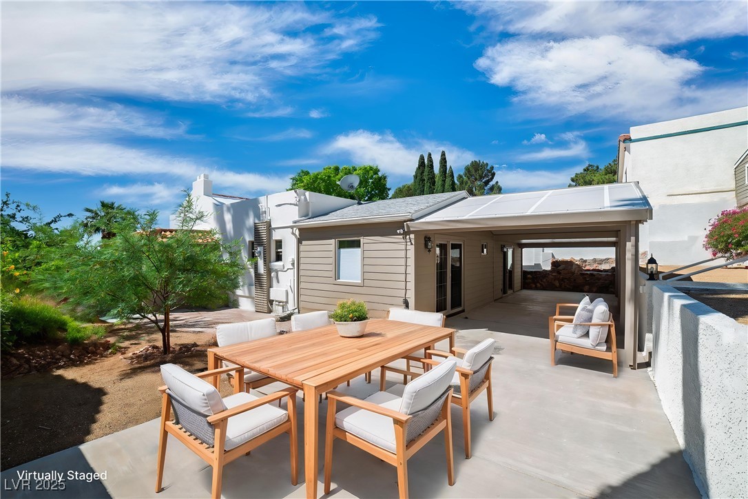 1318 Denver Street Boulder City, NV 89005 - Photo 10 of 32 View of patio featuring covered patio and furniture