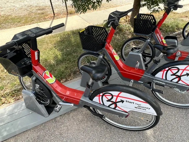 a front view of a building with parking